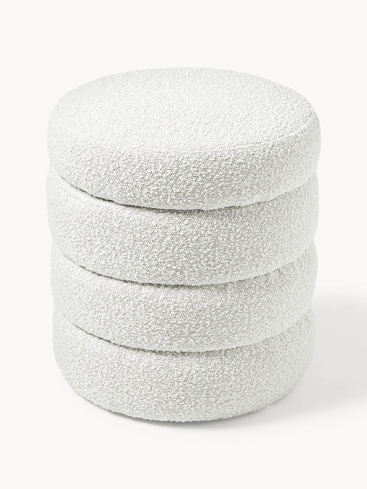 Alto Bouclé Pouffe with Storage Space