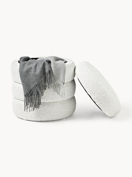 Boucl Pouffe Alto with Storage Space