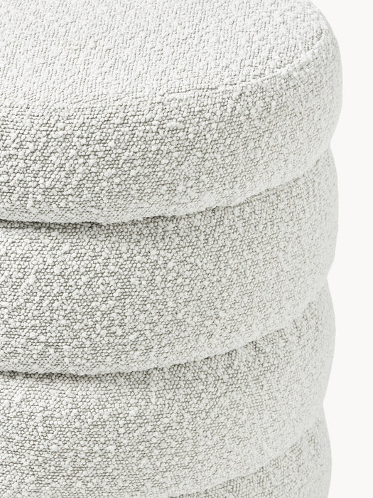 Alto Bouclé Pouffe with Storage Space