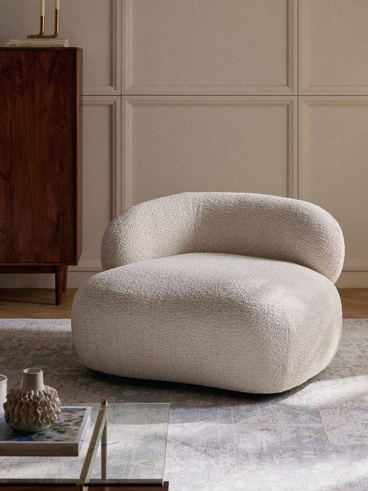 Alba Teddy BouclÃ© Lounge Chair