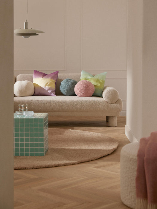 Dotty Round Decorative Teddy Cushion