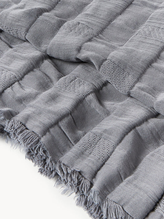 Bethany Muslin Bedspread with Fringes