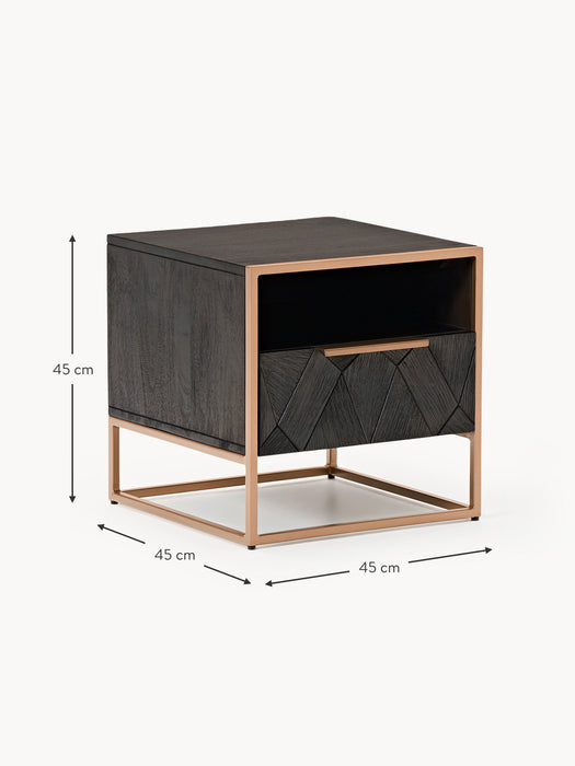 Mango Wood Bedside Table Harry