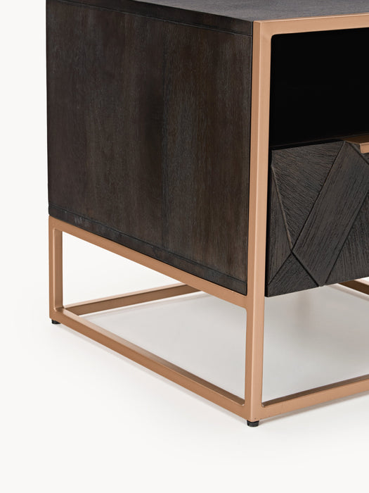 Mango Wood Bedside Table Harry