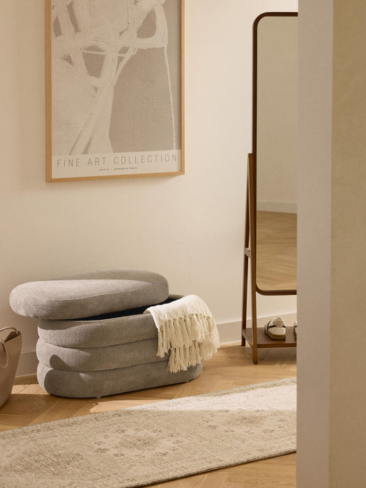 Small Upholstered Bench Alto with Storage Space