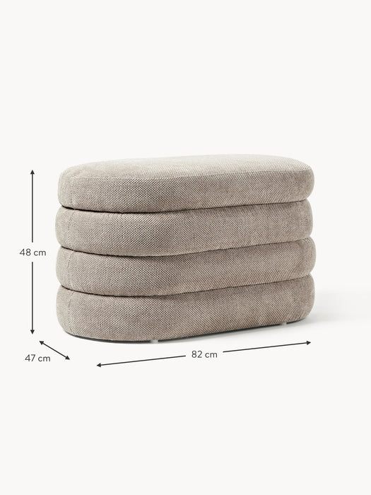 Small Upholstered Bench Alto with Storage Space