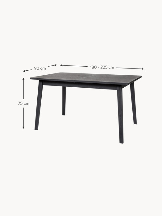 Extendable Wooden Dining Table Skagen 180