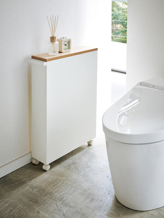 Bathroom Shelving Unit Tower with Wheels