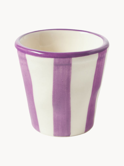 Handcrafted Espresso Cups Righe Set of 6