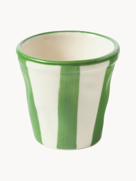 Righe Handcrafted Espresso Cups, Set of 6