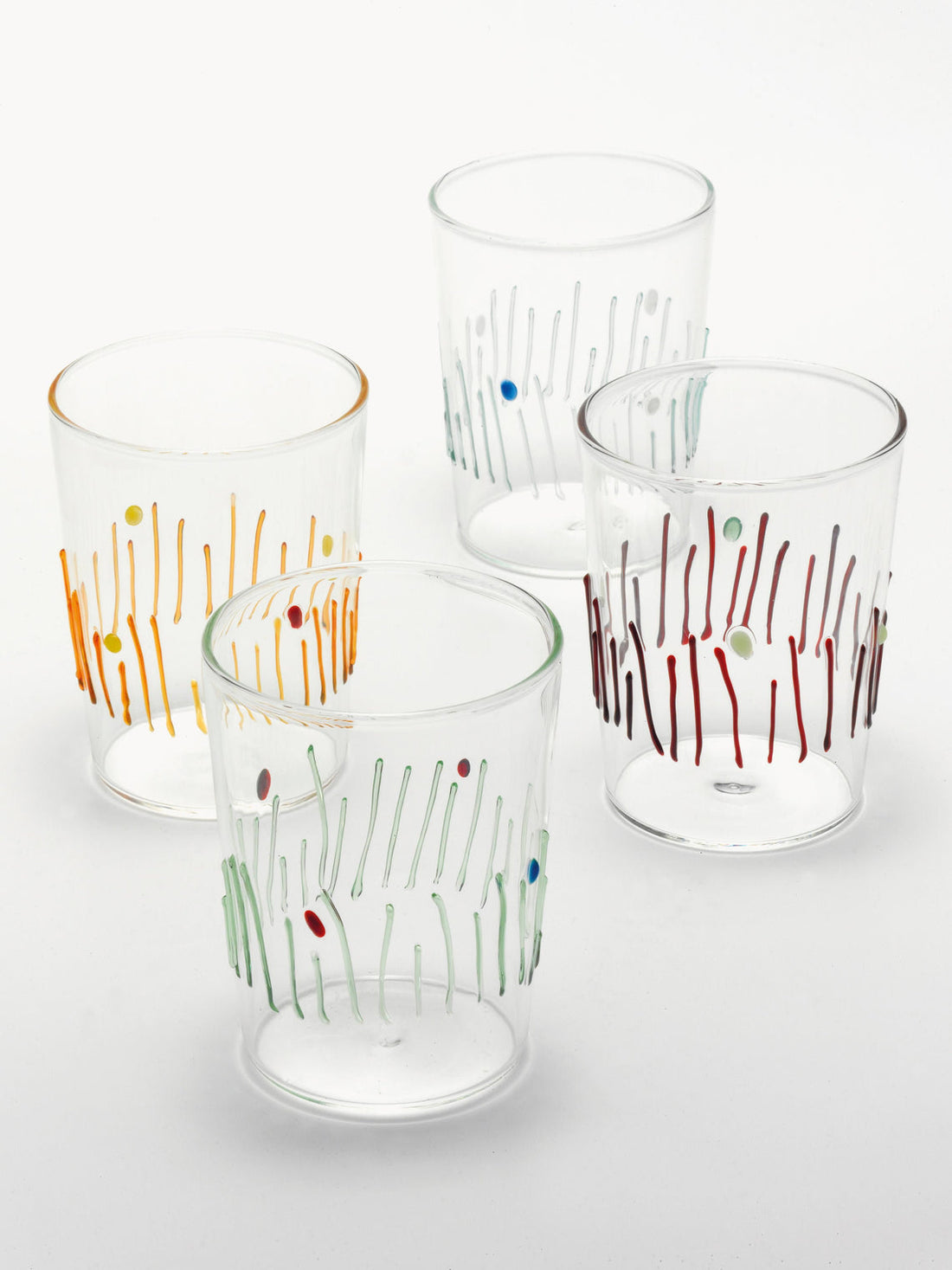 4 Stagioni Handmade Borosilicate Tumblers, Set of 4