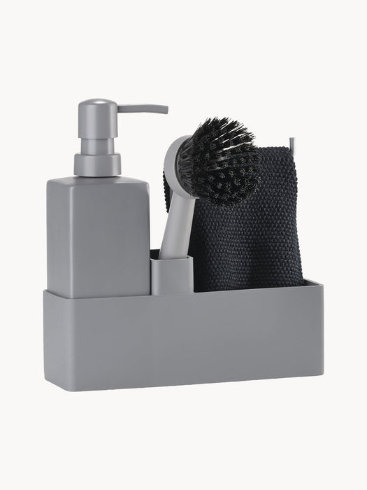 Zone Denmark Sink Organiser with Dish Brush, Set of 3