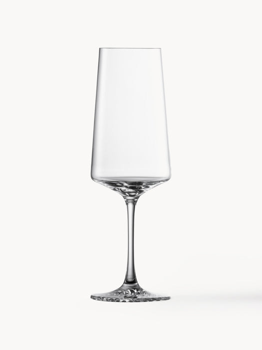 Crystal Champagne Flutes Echo Set of 4