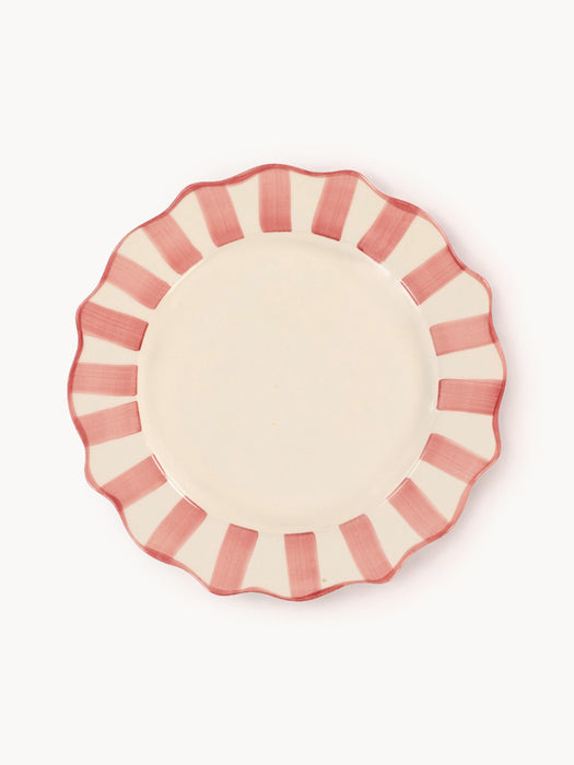 Handmade Dinner Plate Scalloped