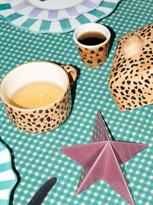 Hand-Painted Mug Leopard