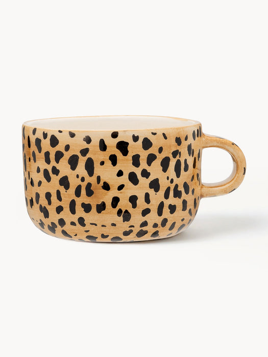 Hand-Painted Mug Leopard