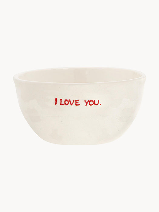 Hand-Painted Small Bowl I Love You