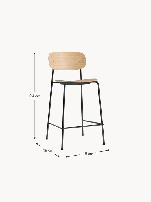 Metal and Wood Counter Chair Co