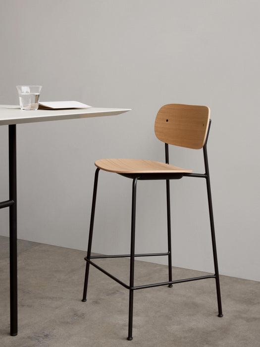 Metal and Wood Counter Chair Co
