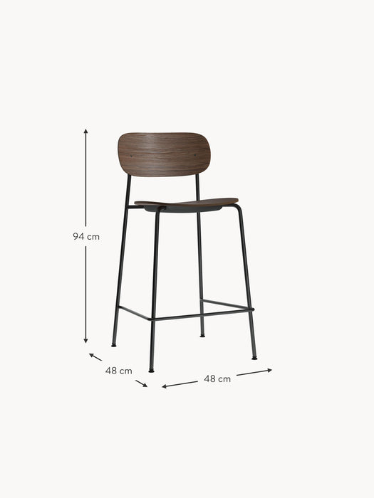Metal and Wood Counter Chair Co