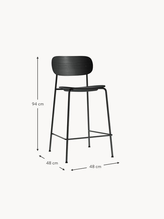 Metal and Wood Counter Chair Co