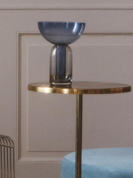 Torus Mouth-Blown Glass Vase, H 20 cm