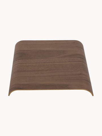 Curva Walnut Wood Seat Plate for Stool