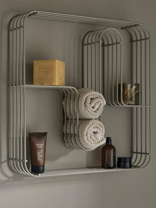 Curva Metal Wall-Mounted Shelf