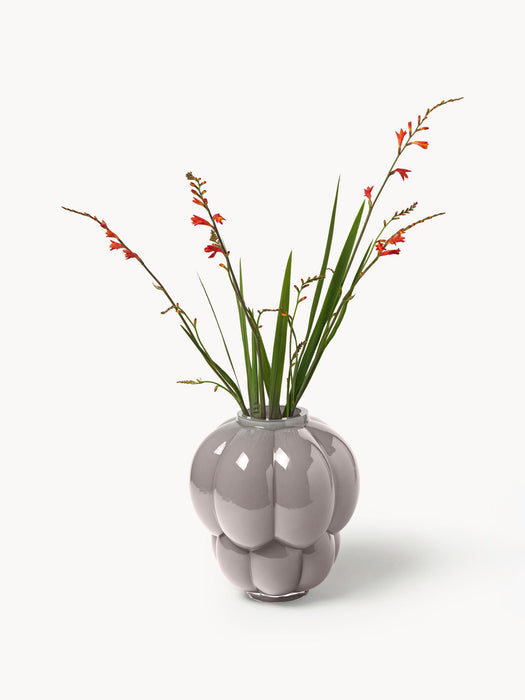 Uva Mouth-Blown Glass Vase, H 28 cm