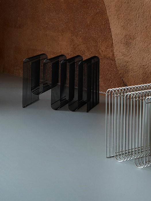 Curva Metal Magazine Rack