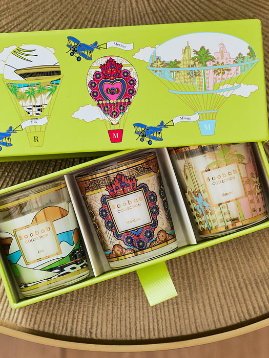 Handmade Scented Candles My First Baobab Set of 3
