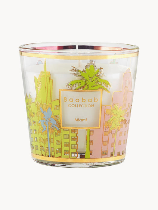 Mouth-Blown Scented Candle My First Baobab Miami Salt Flower Beach Pine & Cypress