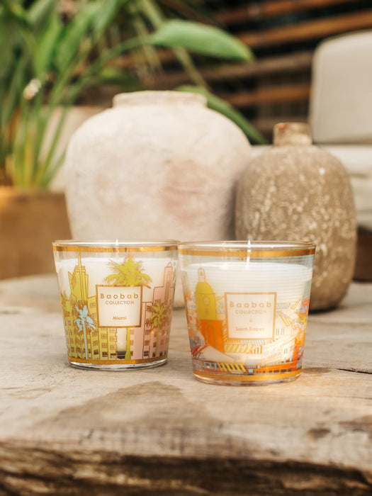 Mouth-Blown Scented Candle My First Baobab Miami Salt Flower Beach Pine & Cypress