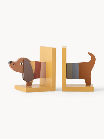 Wooden Bookends Charlie, Set of 2