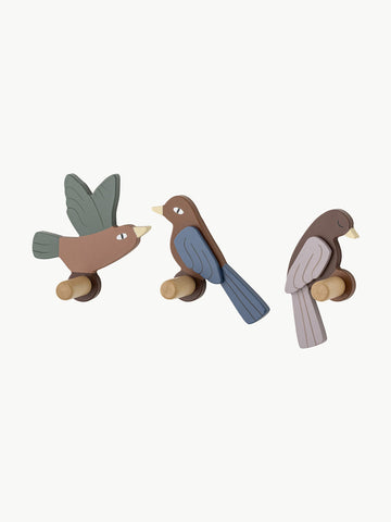 Kids Wooden Wall Hooks Lewi, Set of 3