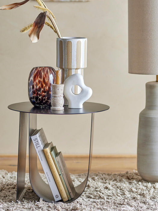 Round Metal Side Table Cher