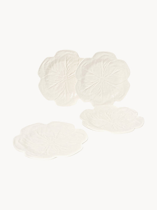 Hand-painted Dinner Plates Cabbage Set of 4
