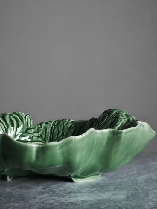 Hand-painted Serving Plate Cabbage