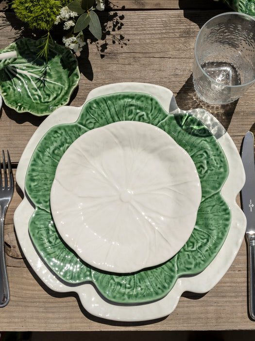 Cabbage Hand-painted Breakfast Plates, Set of 4