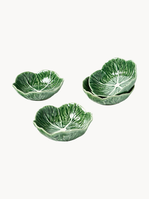 Hand-painted Bowls Cabbage Set of 4