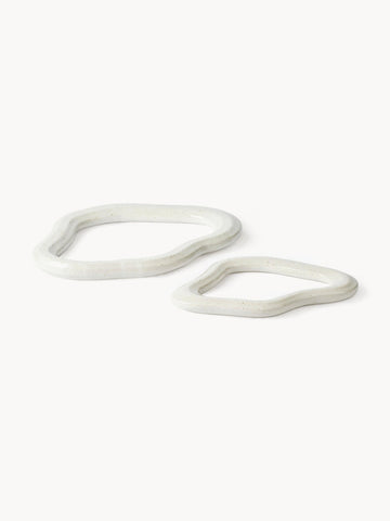 Handmade Coasters Nordic Vanilla, Set of 2