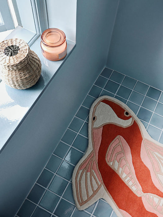 Wool Rug Koi in Organic Shape