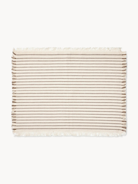 Cotton Placemats Elouise with Fringes Set of 2