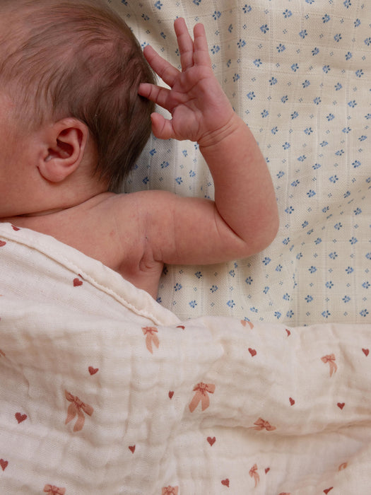 Cotton Cuddly Blanket Bows