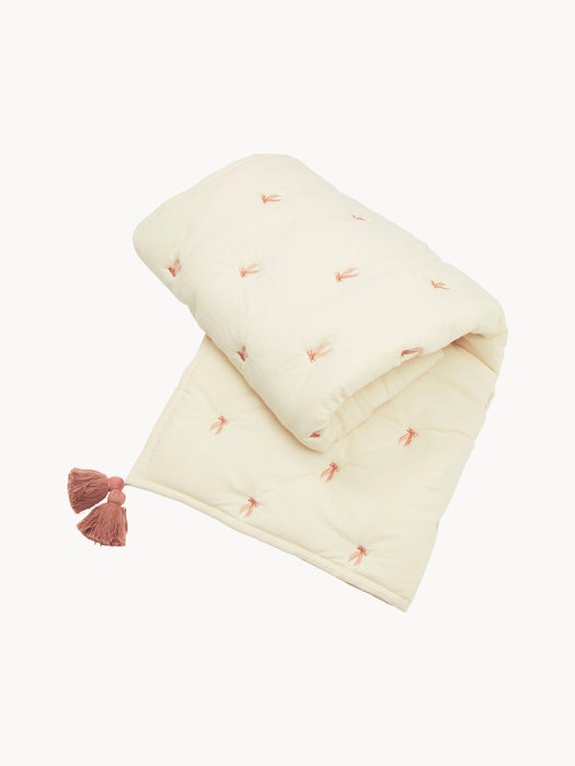 Quilted Organic Cotton Cuddly Blanket Bows