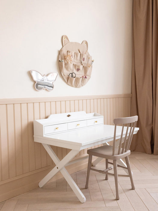 Luca Handmade Wooden Desk, Height-adjustable