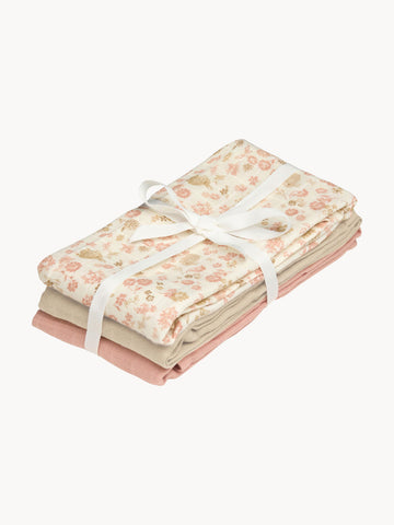 Augusta Cotton Muslin Cloths, Set of 3