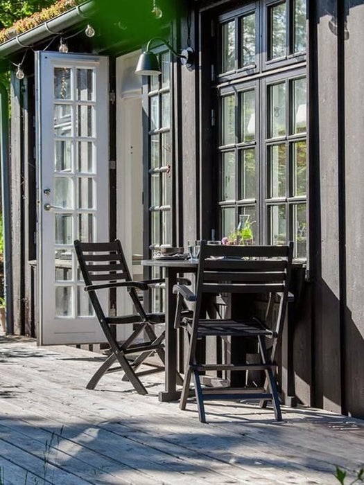 Round Folding Garden Table Butterfly 110 cm