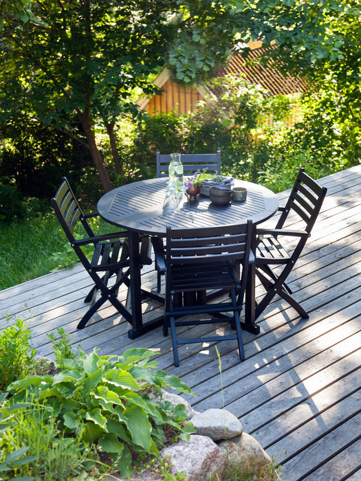 Round Folding Garden Table Butterfly 110 cm