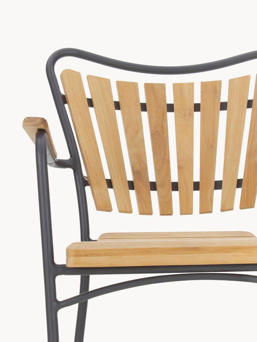 Teak Wood Garden Chairs Ellen Set of 2